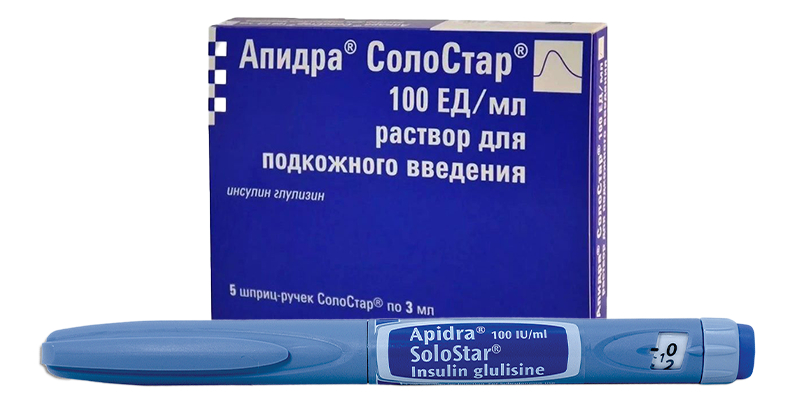 Инсулин Апидра - упаковка и картридж
