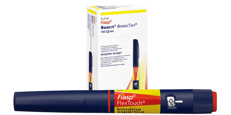 Инсулин Фиасп - упаковка и картридж