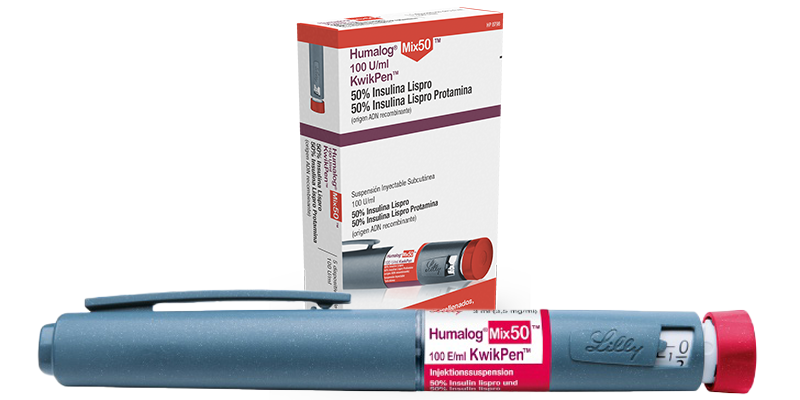 Инсулин Хумалог Микс 50/50 - упаковка и KwikPen
