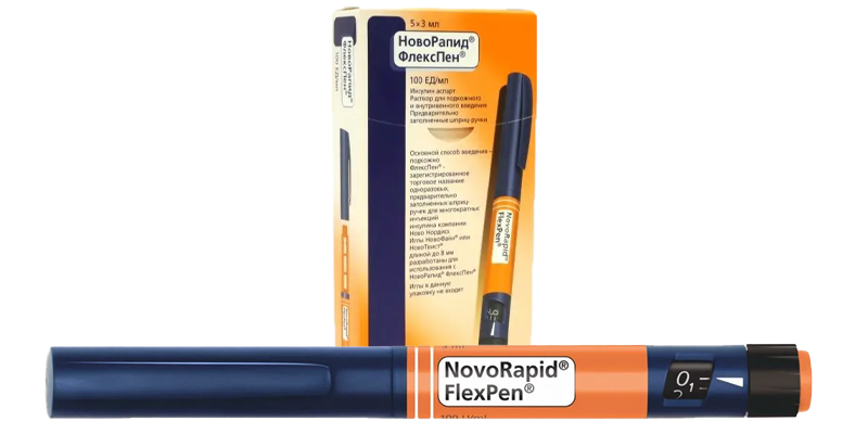 Инсулин Новорапид - упаковка и картридж