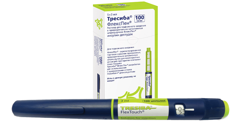 Инсулин Тресиба - упаковка и картридж